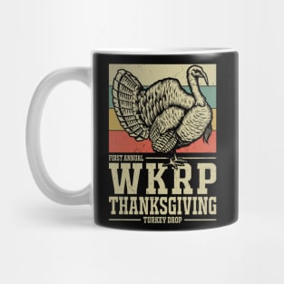 Thanksgiving Day First Annual WKRP in Cincinnati Turkey Drop Vintage Retro Funny Gift Mug